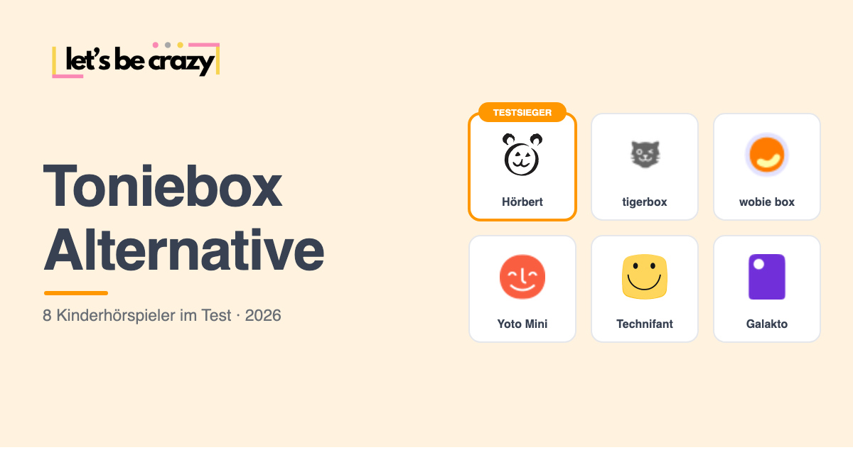 8 Toniebox Alternativen im Vergleich: Hörbert, tigerbox, wobie box, Yoto Mini, Technifant, Galakto