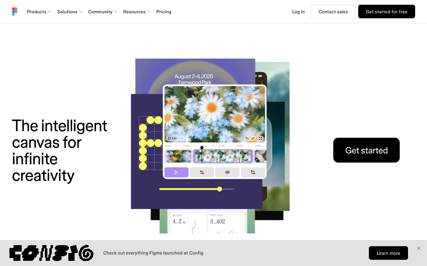 Figma Startseite, Canva-Alternative für Team-Design und Zusammenarbeit