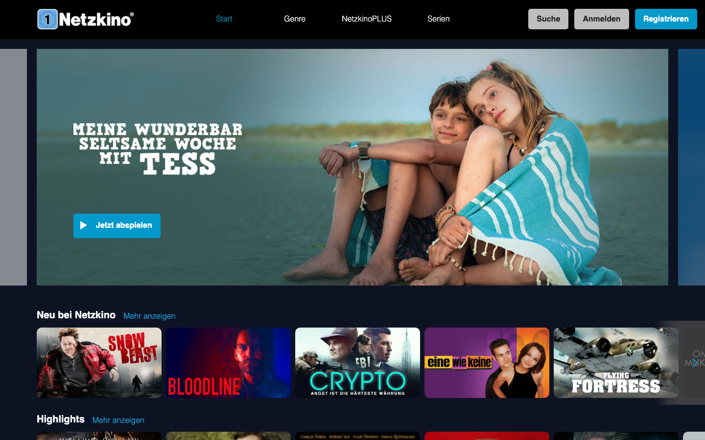 Netzkino Startseite kostenlose Filme mit Werbung